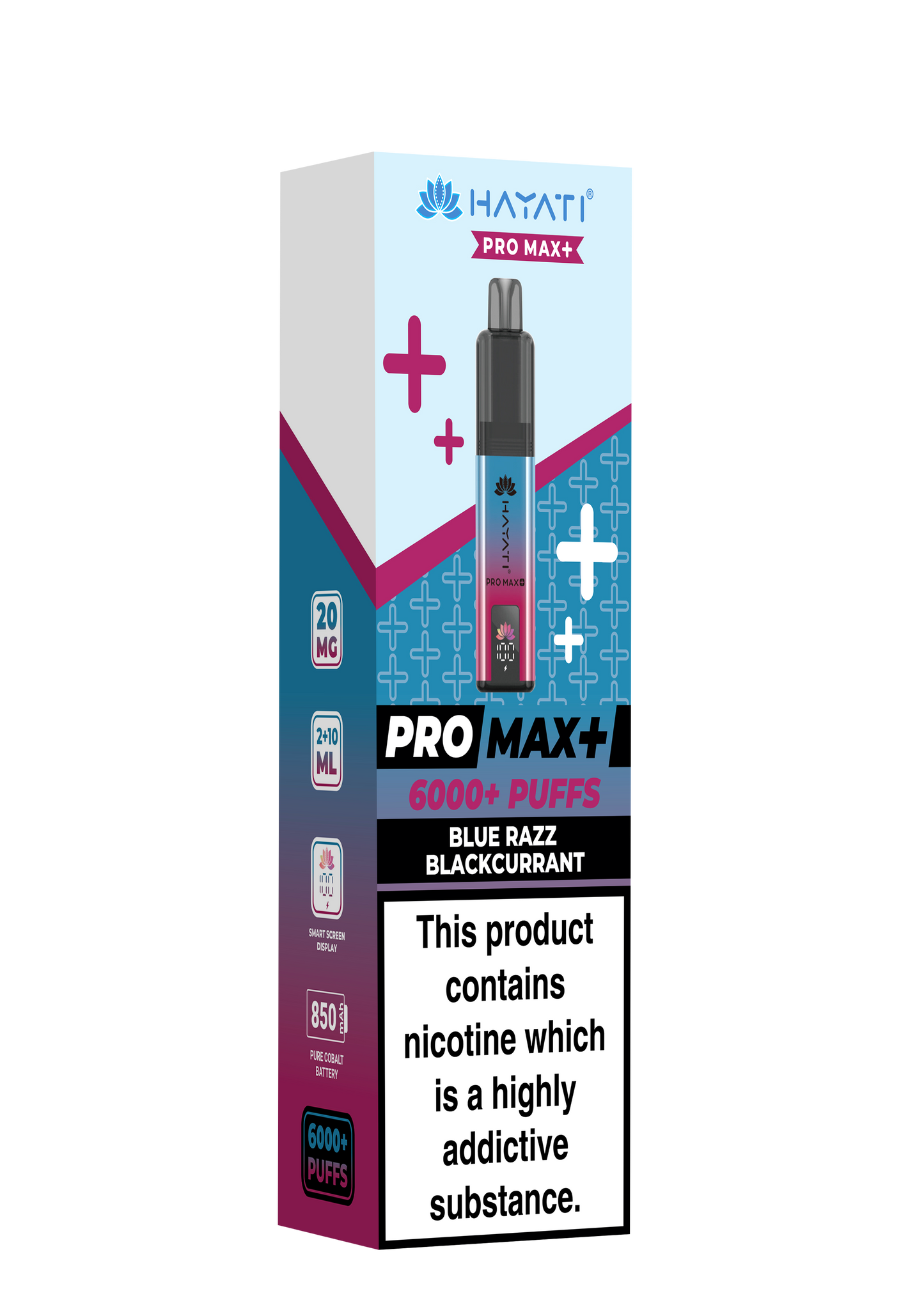HAYATI PRO MAX PLUS KIT BLUE RAZZ BLACKCURRANT 6000+Puffs