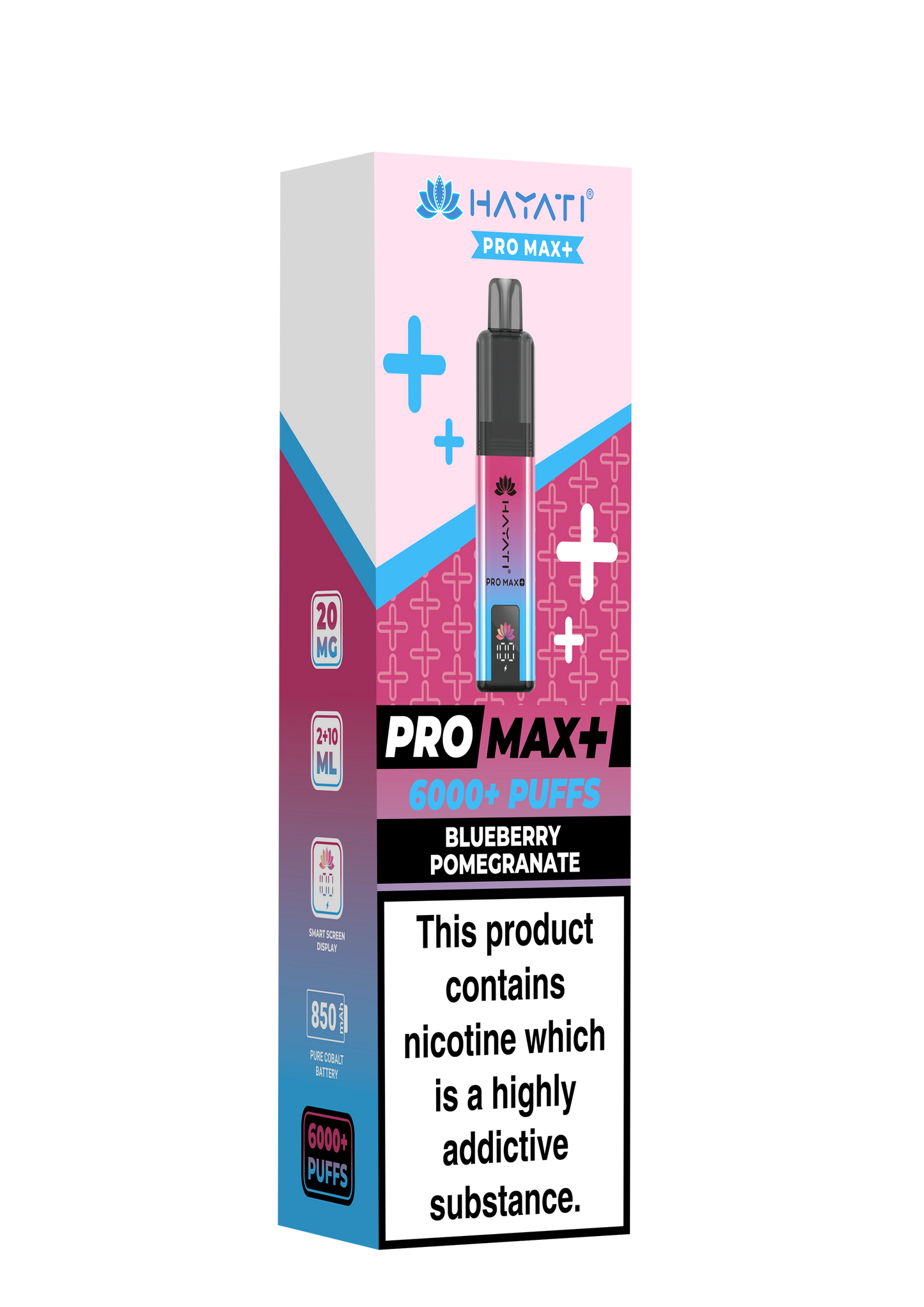 HAYATI PRO MAX PLUS KIT BLUEBERRY POMEGRANATE 6000+Puffs