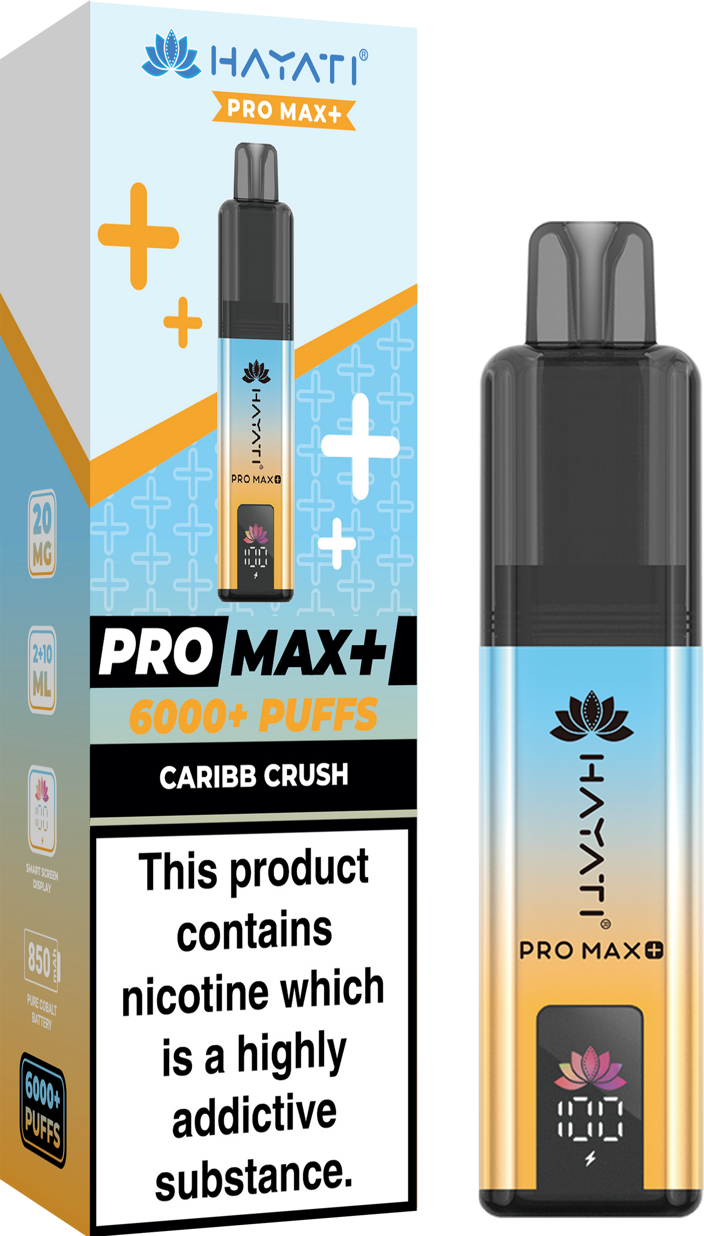 HAYATI PRO MAX PLUS KIT CARRIB CRUSH 6000+Puffs