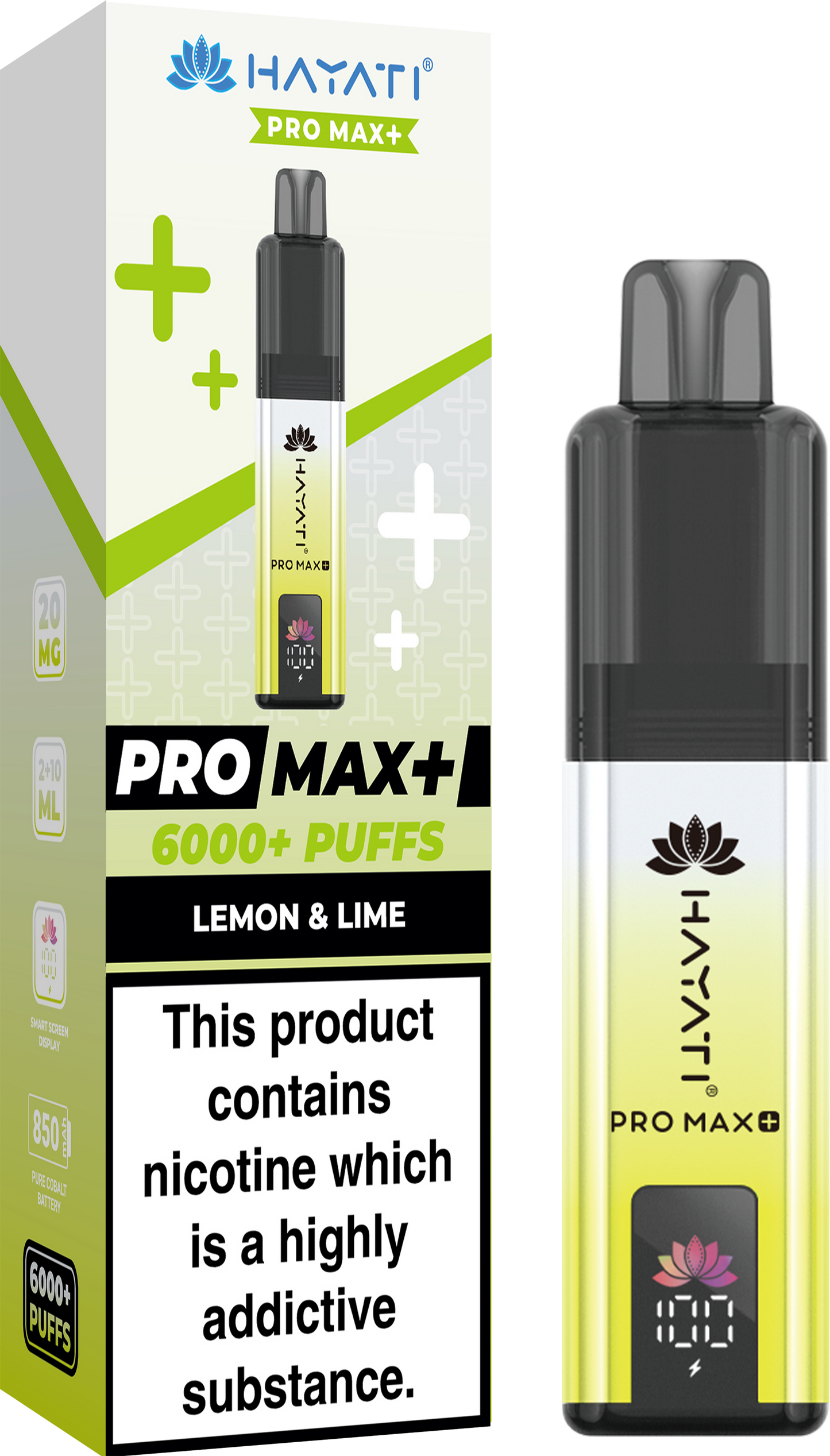 HAYATI PRO MAX PLUS KIT LEMON + LIME 6000+Puffs