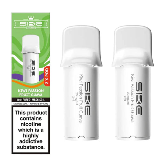 SKE CRYSTAL PRO 600 - 2 X POD - KIWI PASSIONFRUIT GUAVA