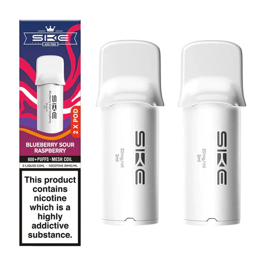 SKE CRYSTAL PRO 600 - 2 X POD - BLUEBERRY SOUR RASPBERRY