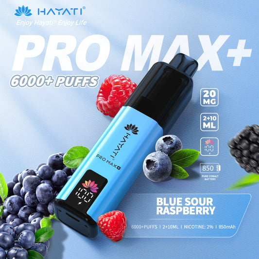 HAYATI PRO MAX PLUS KIT BLUE SOUR RASPBERRY 6000+Puffs