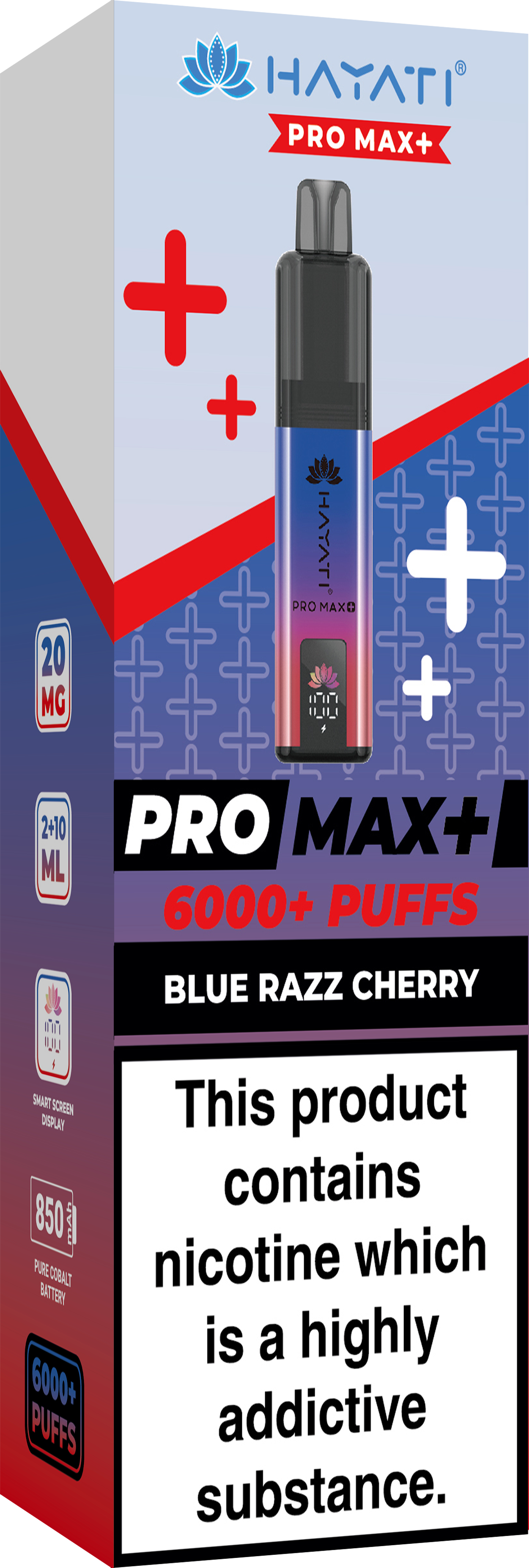 HAYATI PRO MAX PLUS KIT BLUE RAZZ CHERRY 6000+Puffs