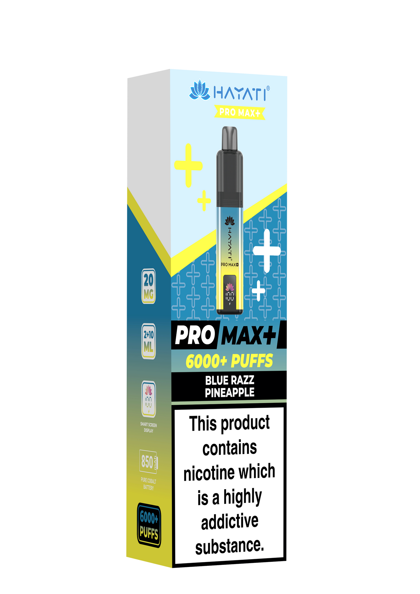 HAYATI PRO MAX PLUS KIT BLUE RAZZ PINEAPPLE 6000+Puffs