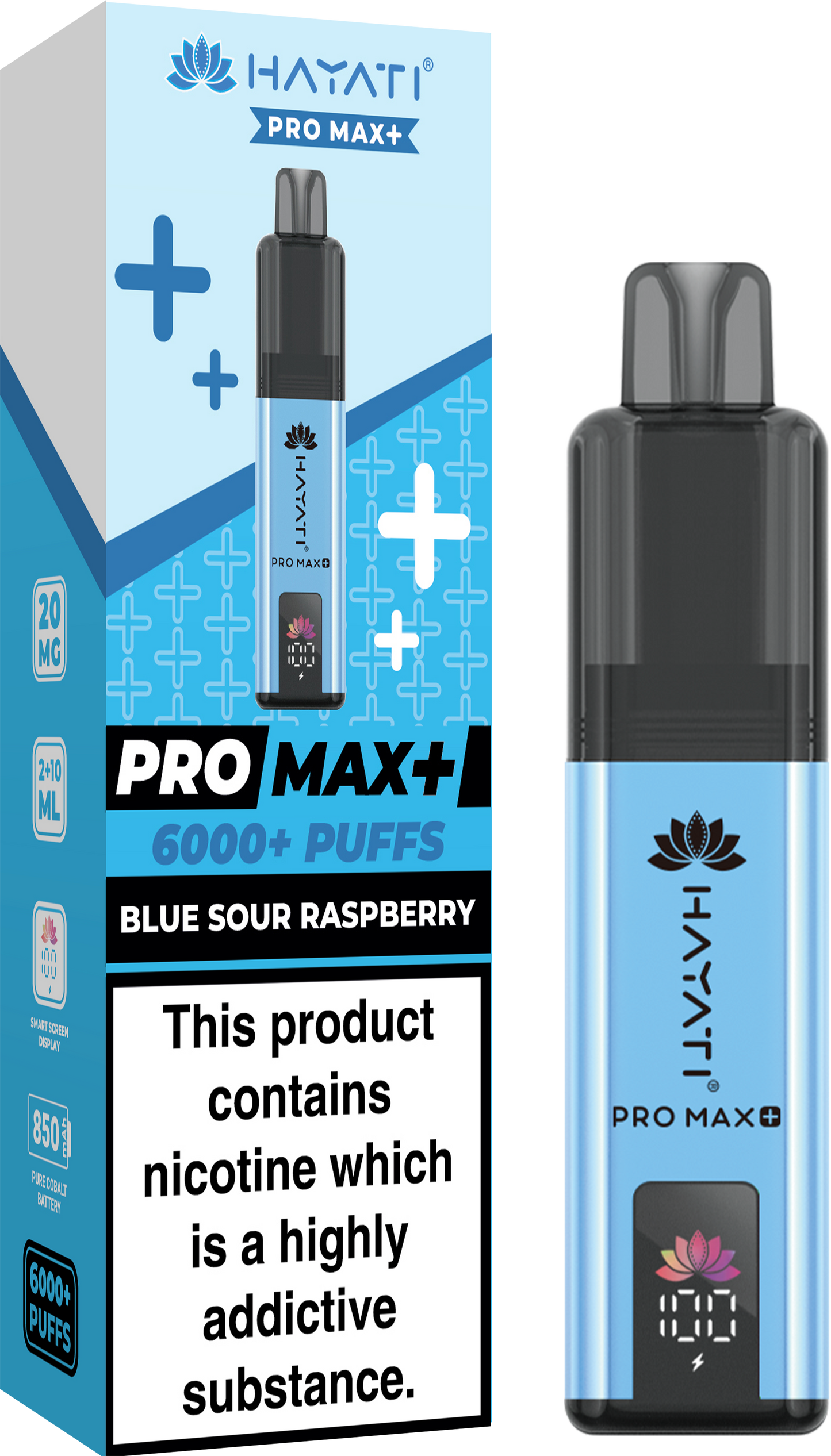 HAYATI PRO MAX PLUS KIT BLUE SOUR RASPBERRY 6000+Puffs