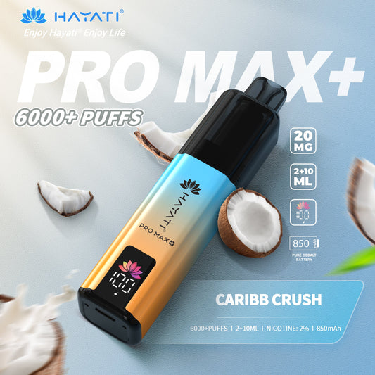 HAYATI PRO MAX PLUS KIT CARRIB CRUSH 6000+Puffs