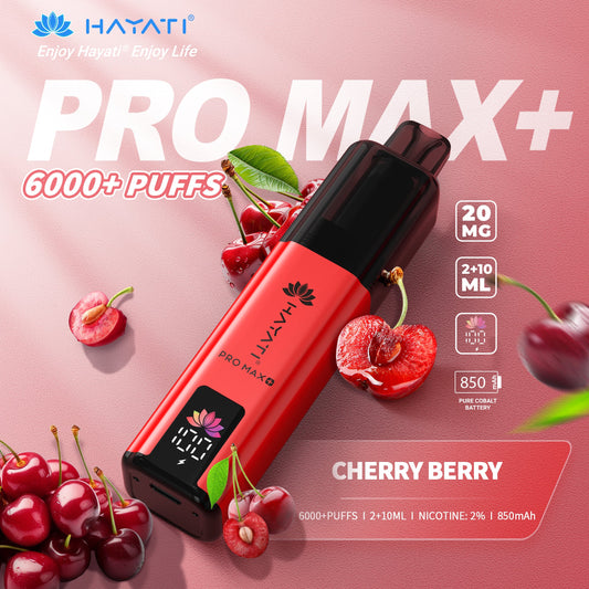 HAYATI PRO MAX PLUS KIT CHERRY BERRY 6000+Puffs