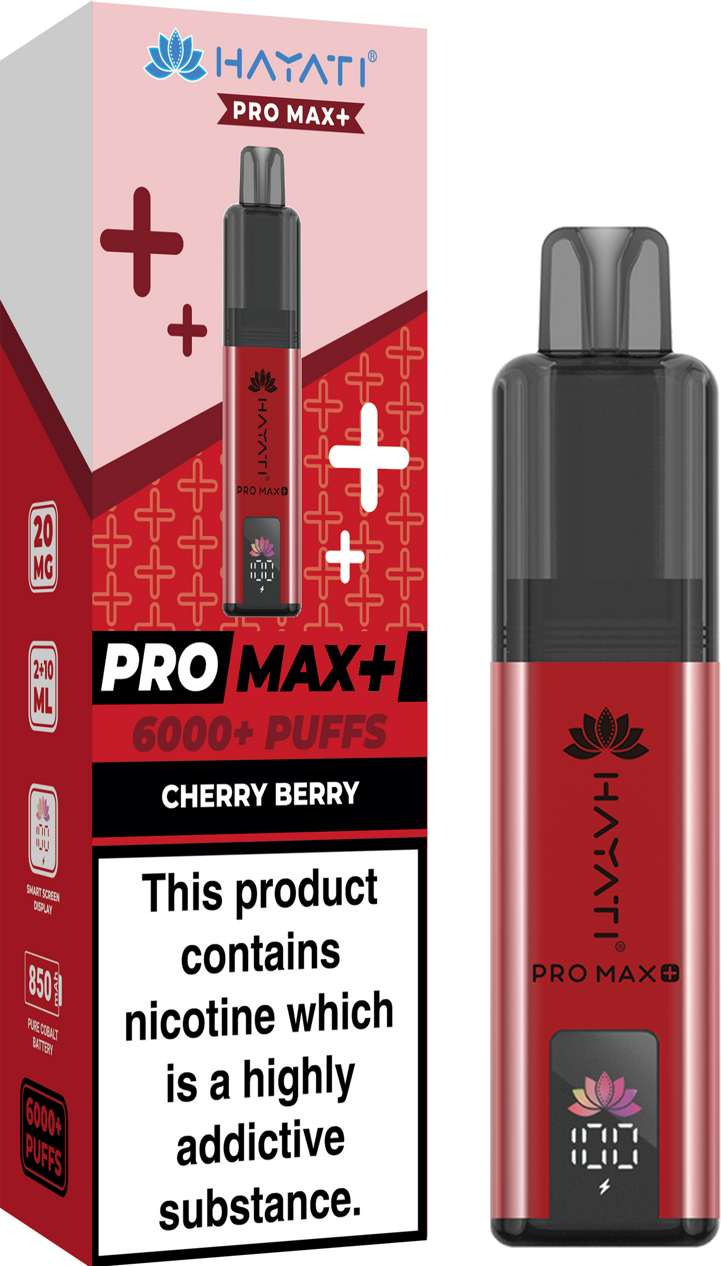 HAYATI PRO MAX PLUS KIT CHERRY BERRY 6000+Puffs