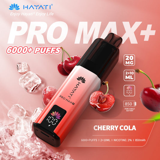 HAYATI PRO MAX PLUS KIT CHERRY COLA 6000+Puffs