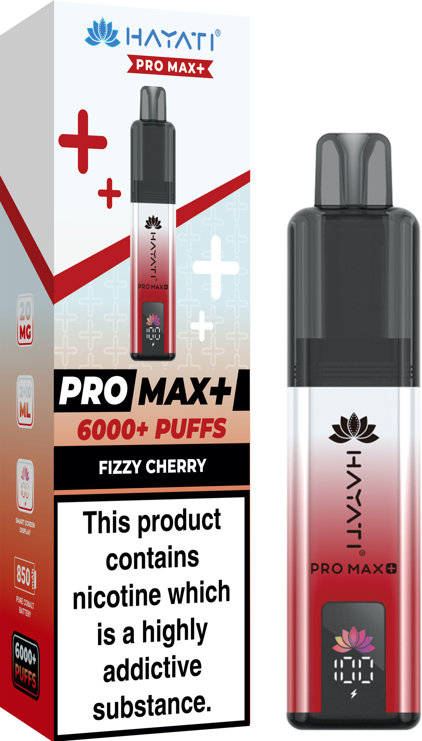 HAYATI PRO MAX PLUS KIT FIZZY CHERRY 6000+Puffs