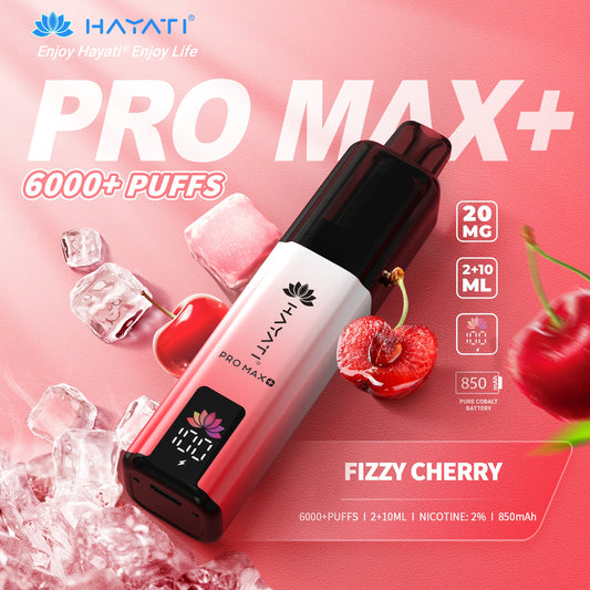 HAYATI PRO MAX PLUS KIT FIZZY CHERRY 6000+Puffs
