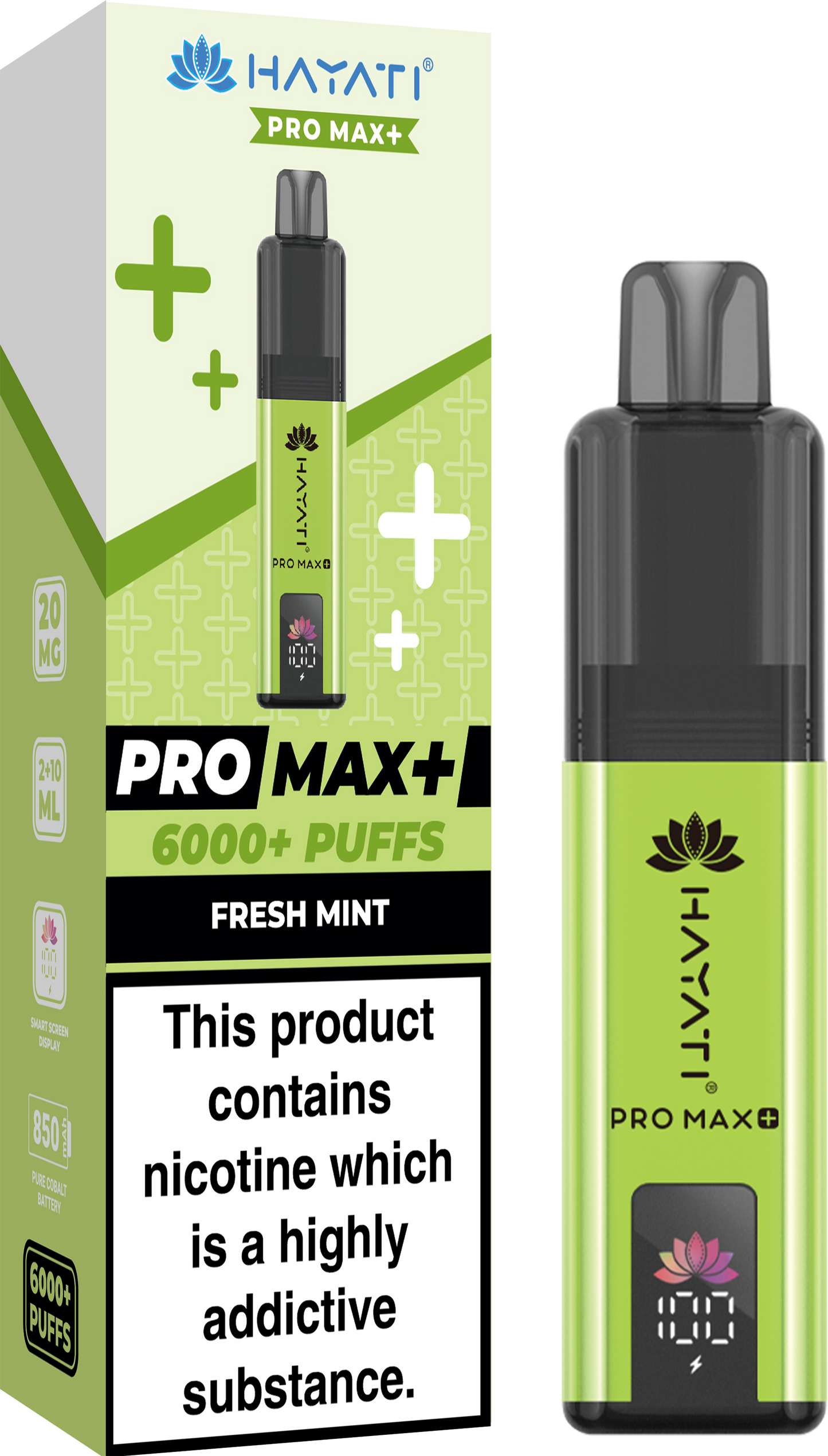 HAYATI PRO MAX PLUS KIT FRESH MINT 6000+Puffs