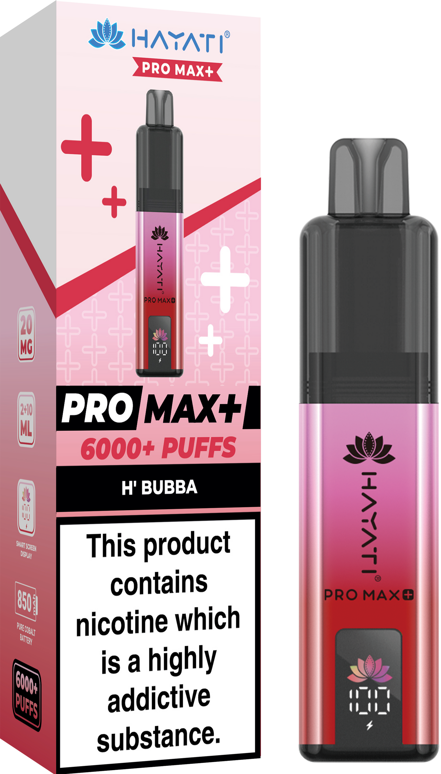HAYATI PRO MAX PLUS KIT H' BUBBA 6000+Puffs
