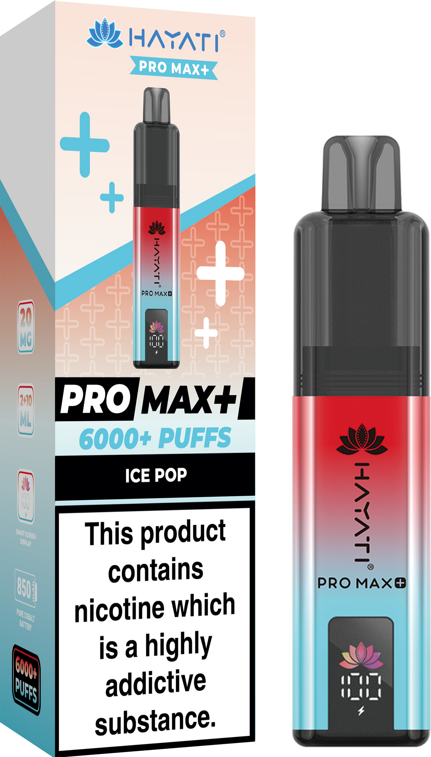 HAYATI PRO MAX PLUS KIT ICE POP 6000+Puffs