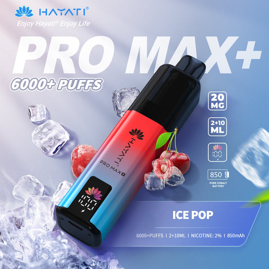 HAYATI PRO MAX PLUS KIT ICE POP 6000+Puffs
