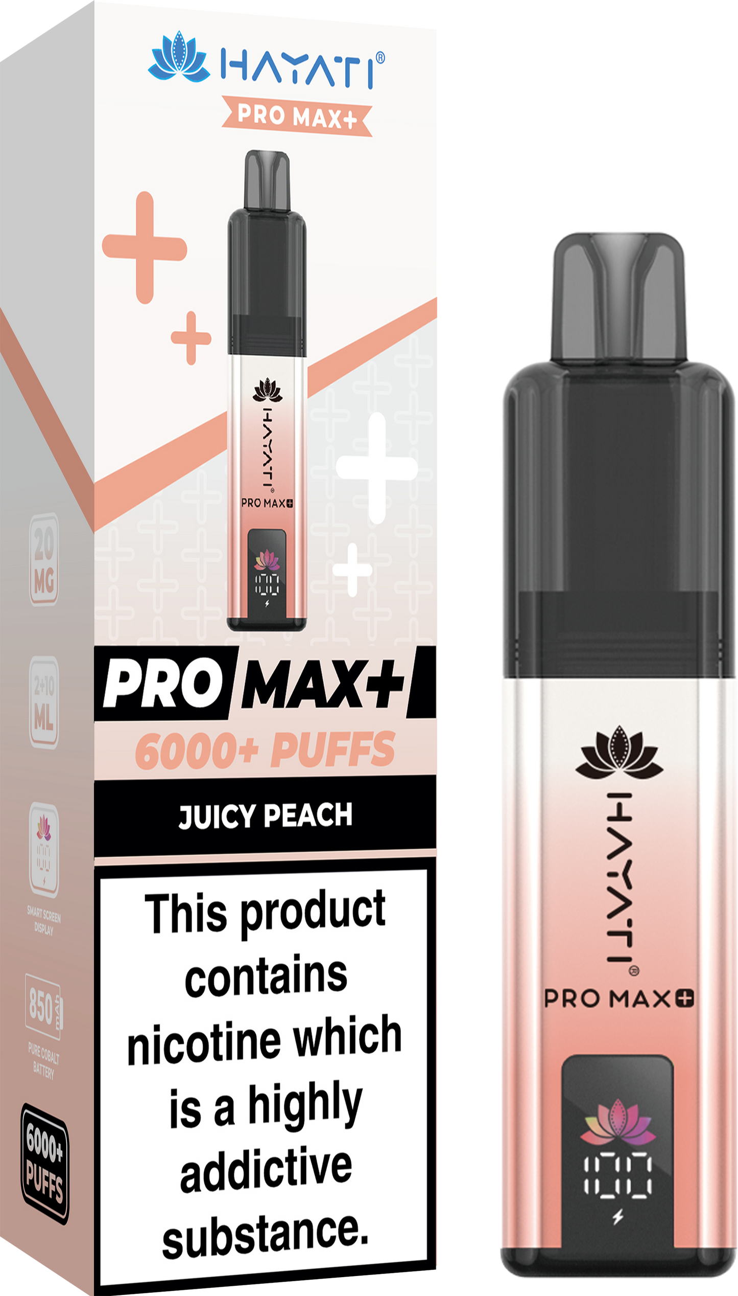 HAYATI PRO MAX PLUS KIT JUICY PEACH 6000+Puffs