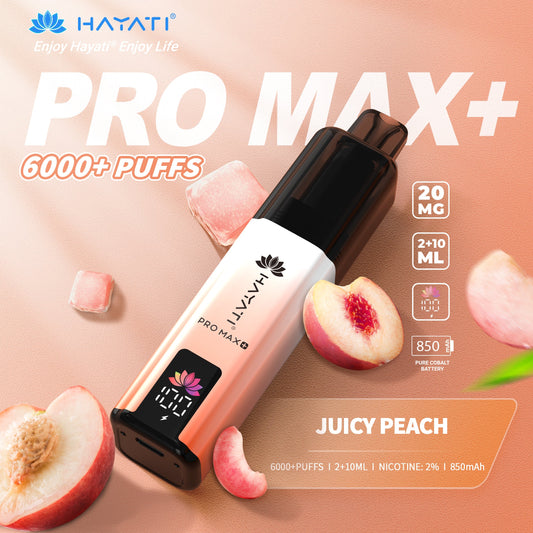 HAYATI PRO MAX PLUS KIT JUICY PEACH 6000+Puffs