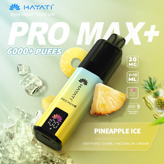 HAYATI PRO MAX PLUS KIT PINEAPPLE ICE 6000+Puffs
