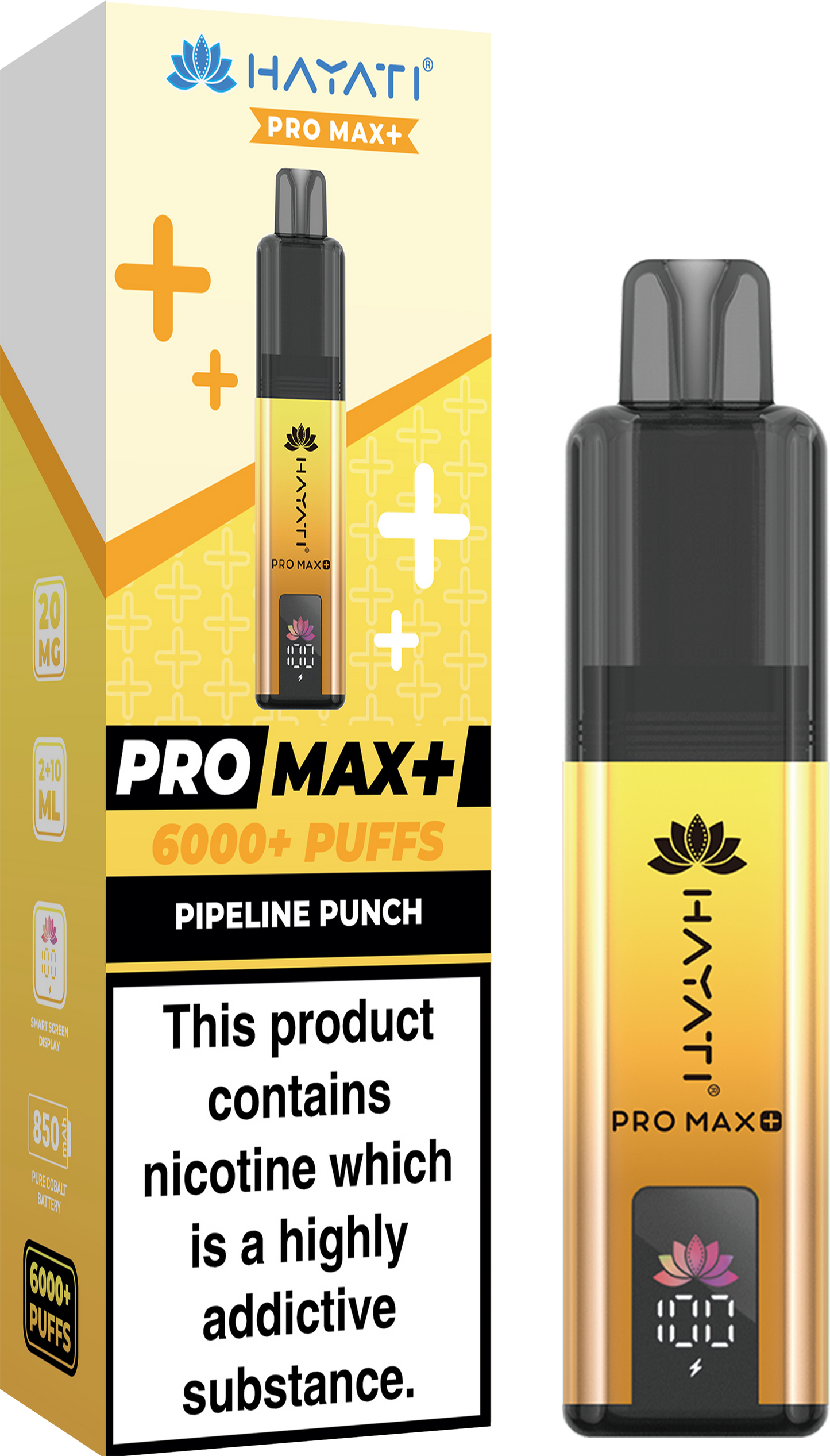 HAYATI PRO MAX PLUS KIT PIPELINE PUNCH 6000+Puffs