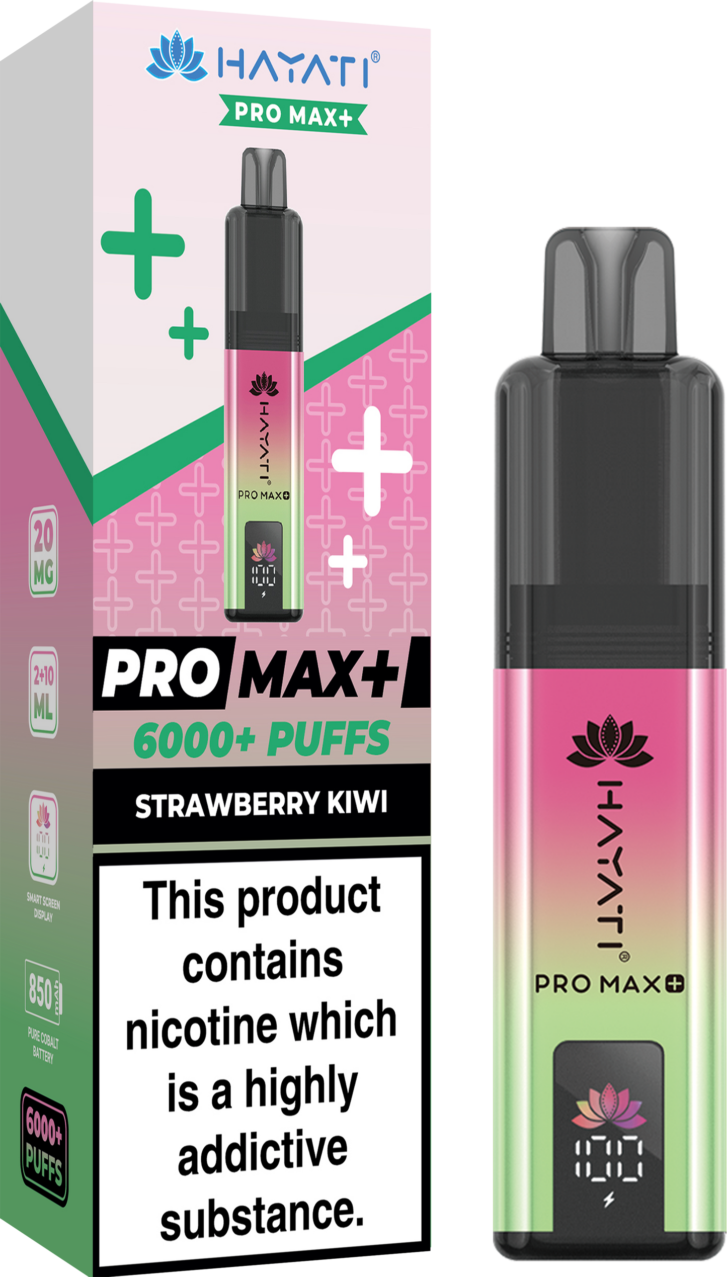 HAYATI PRO MAX PLUS KIT STRAWBERRY KIWI 6000+Puffs