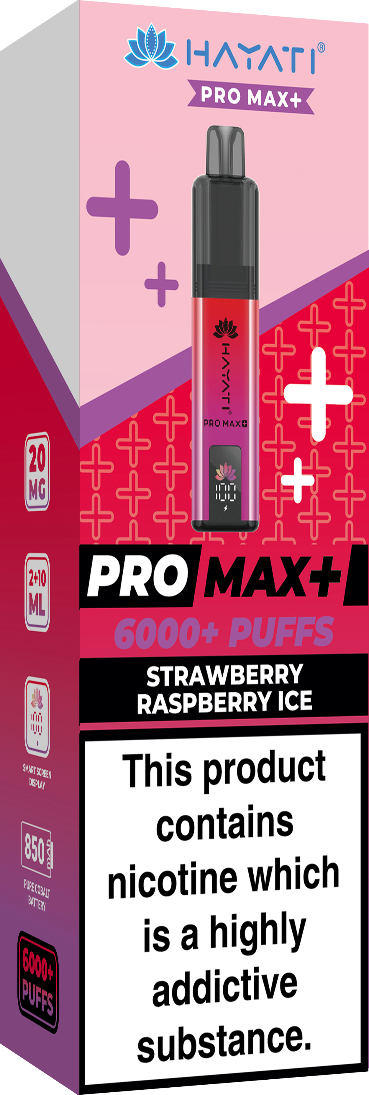 HAYATI PRO MAX PLUS KIT STRAWBERRY RASPBERRY ICE 6000+Puffs