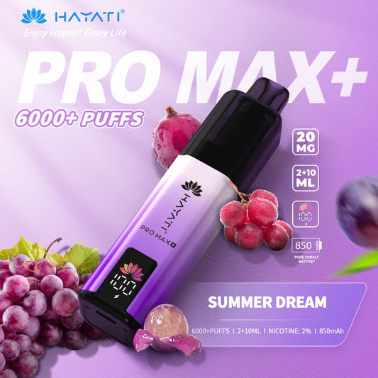 HAYATI PRO MAX PLUS KIT SUMMER DREAM 6000+Puffs
