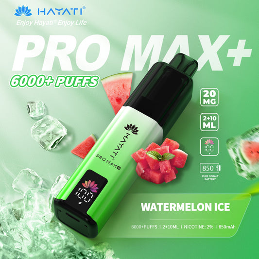 HAYATI PRO MAX PLUS KIT WATERMELON ICE 6000+Puffs